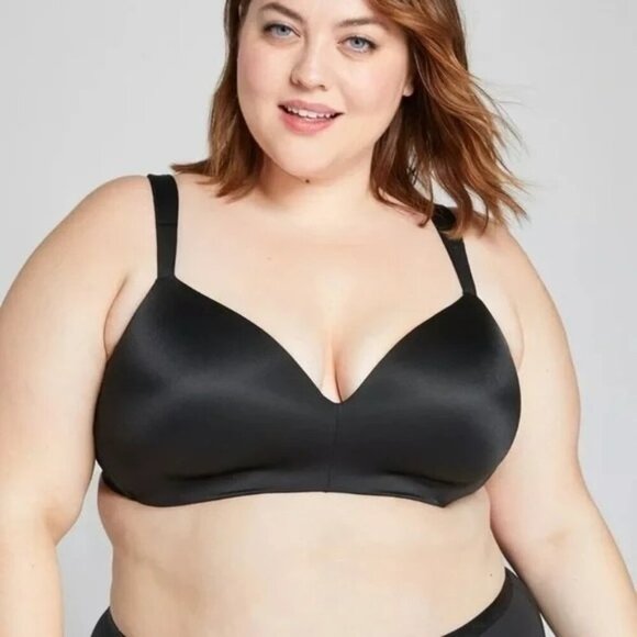 Cacique‎ Bra Simply Wire Free Plunge Women's Size 34C Black - Picture 9 of 9